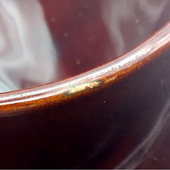 Vintage Marcrest Daisy Dot Oven-Proof Stoneware Divided Bowl Serving Dish USA - Picture 7 of 8